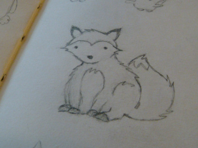 Fox sketch animal character design drawing fox sketch