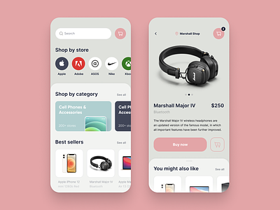Marketplace App You Didn’t Know You Needed 💜 app clean design e commerce ios marketplace mobile online store shop ui white