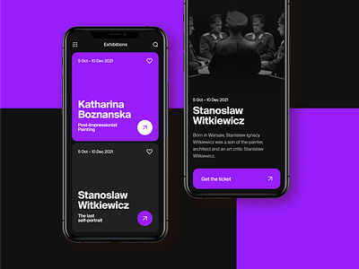 App Design for Art Gallery 🖤