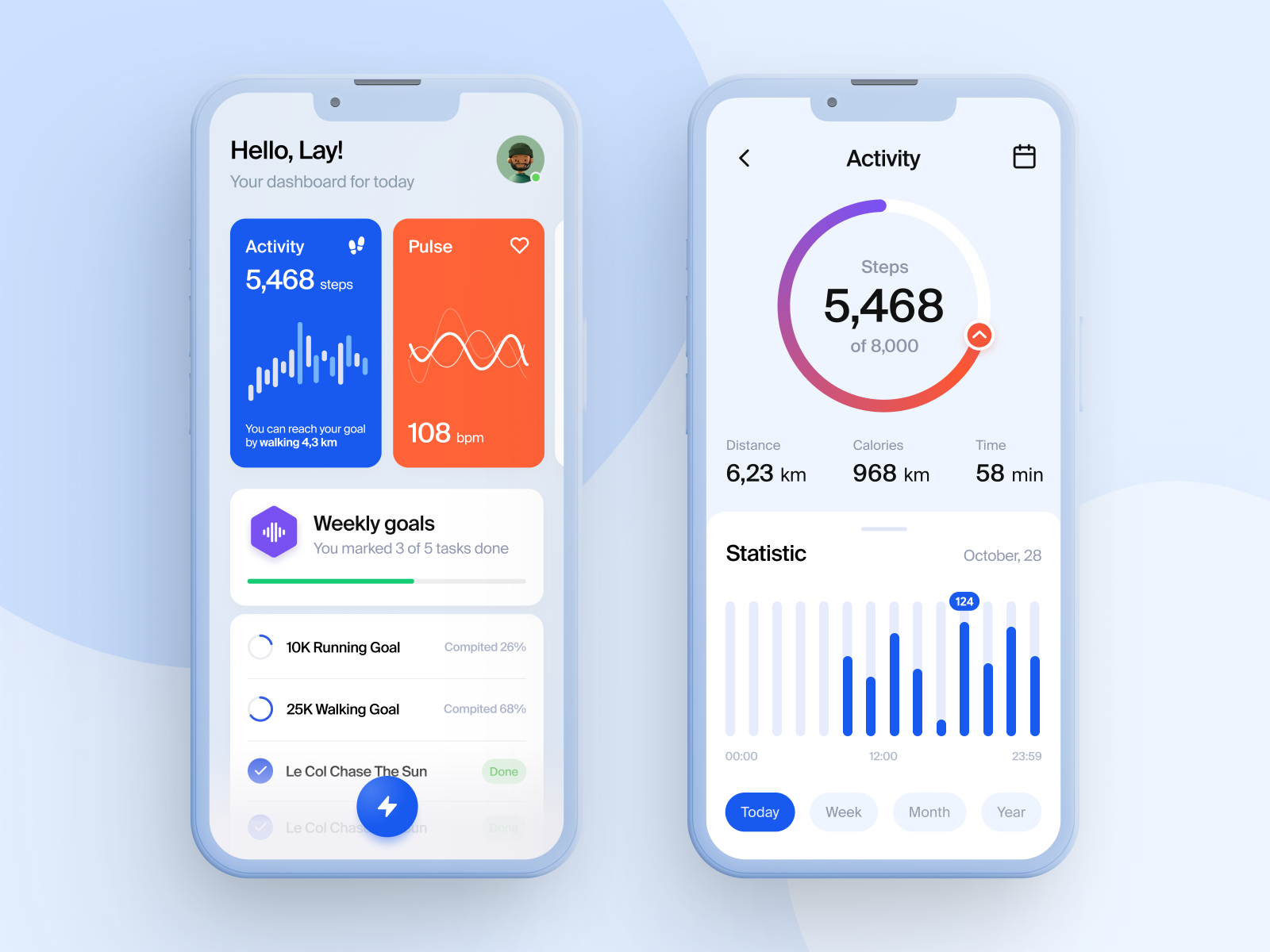 Health Tracking App by Lay on Dribbble
