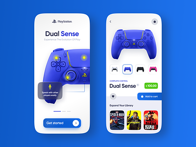 PlayStation Accessories E-commerce App Concept
