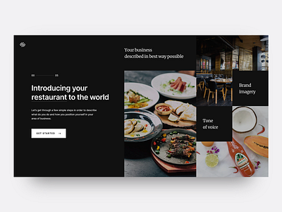 Squarespace – The Website Creation Process agregator cafe dark food menu onboarding restaurant squarespace web website