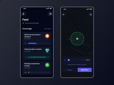 Job Service Feed – Night Mode