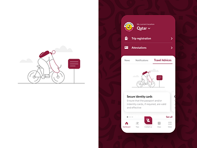 official mobile app for Qatar MoFA