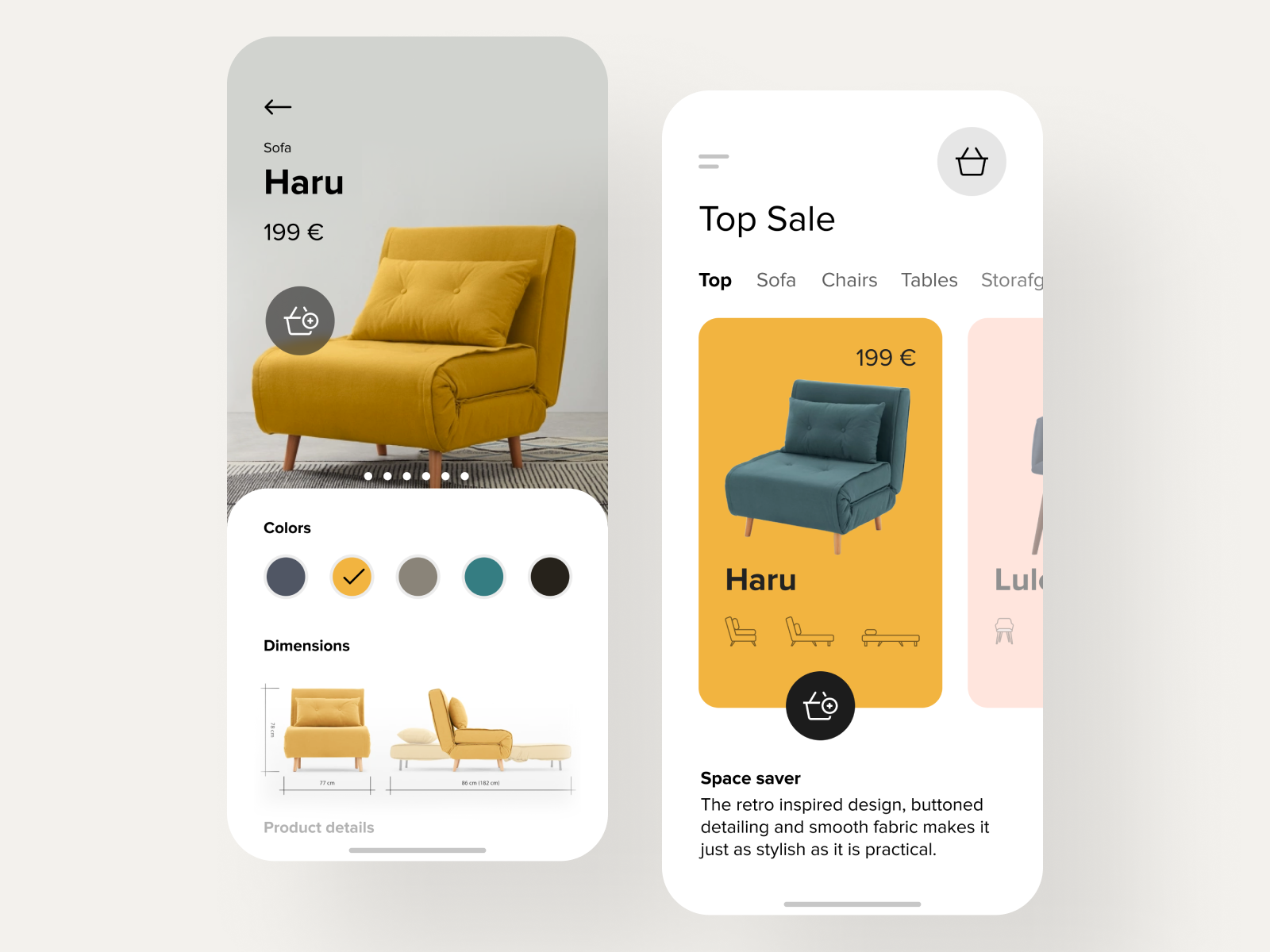 App for Furniture Store by Lay on Dribbble