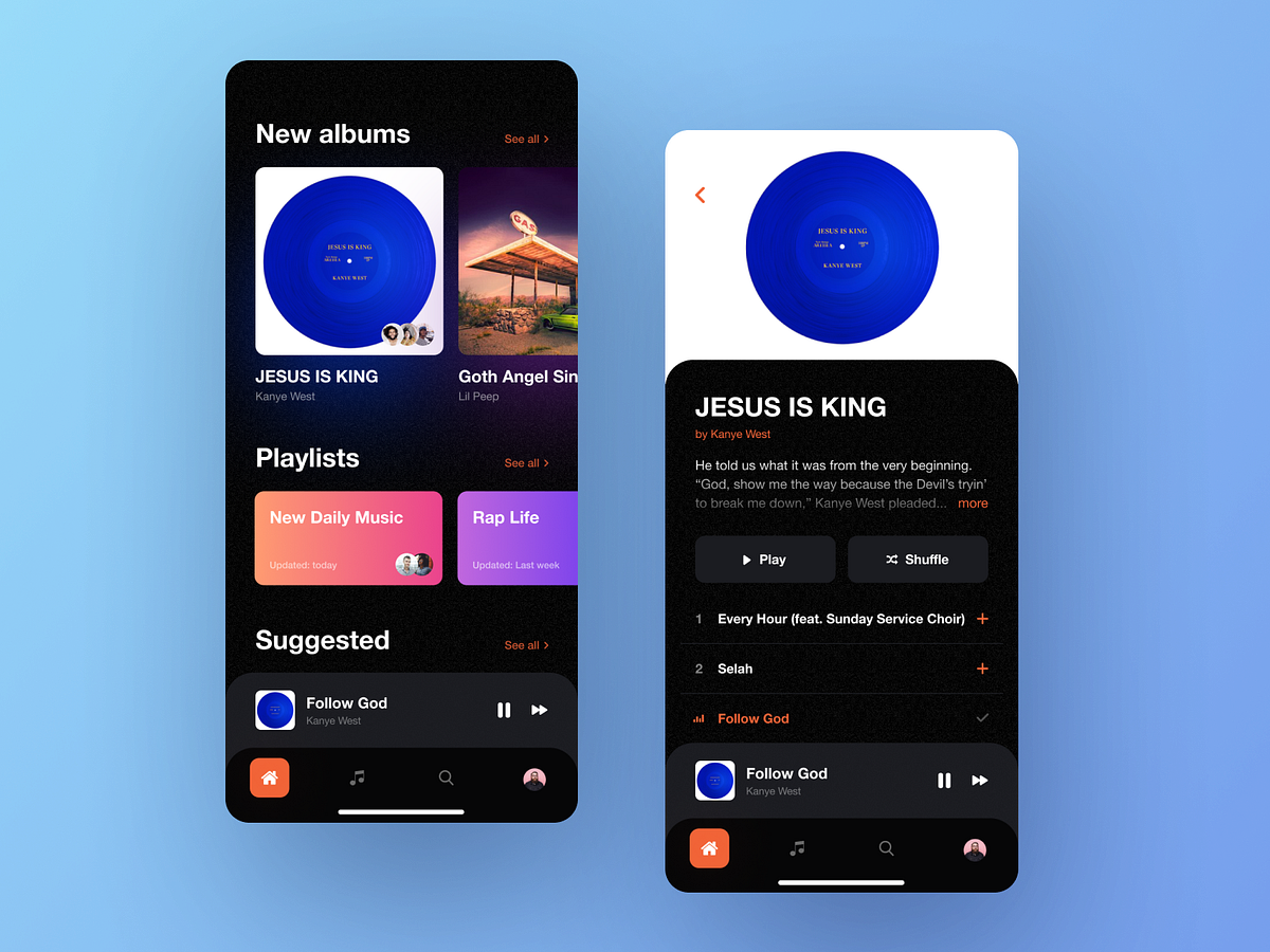 Music Streaming App by Lay on Dribbble