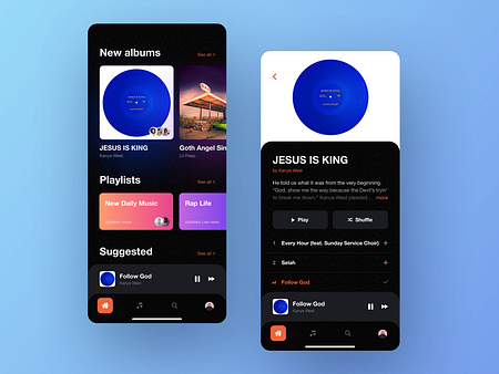 Music Streaming App by Lay on Dribbble