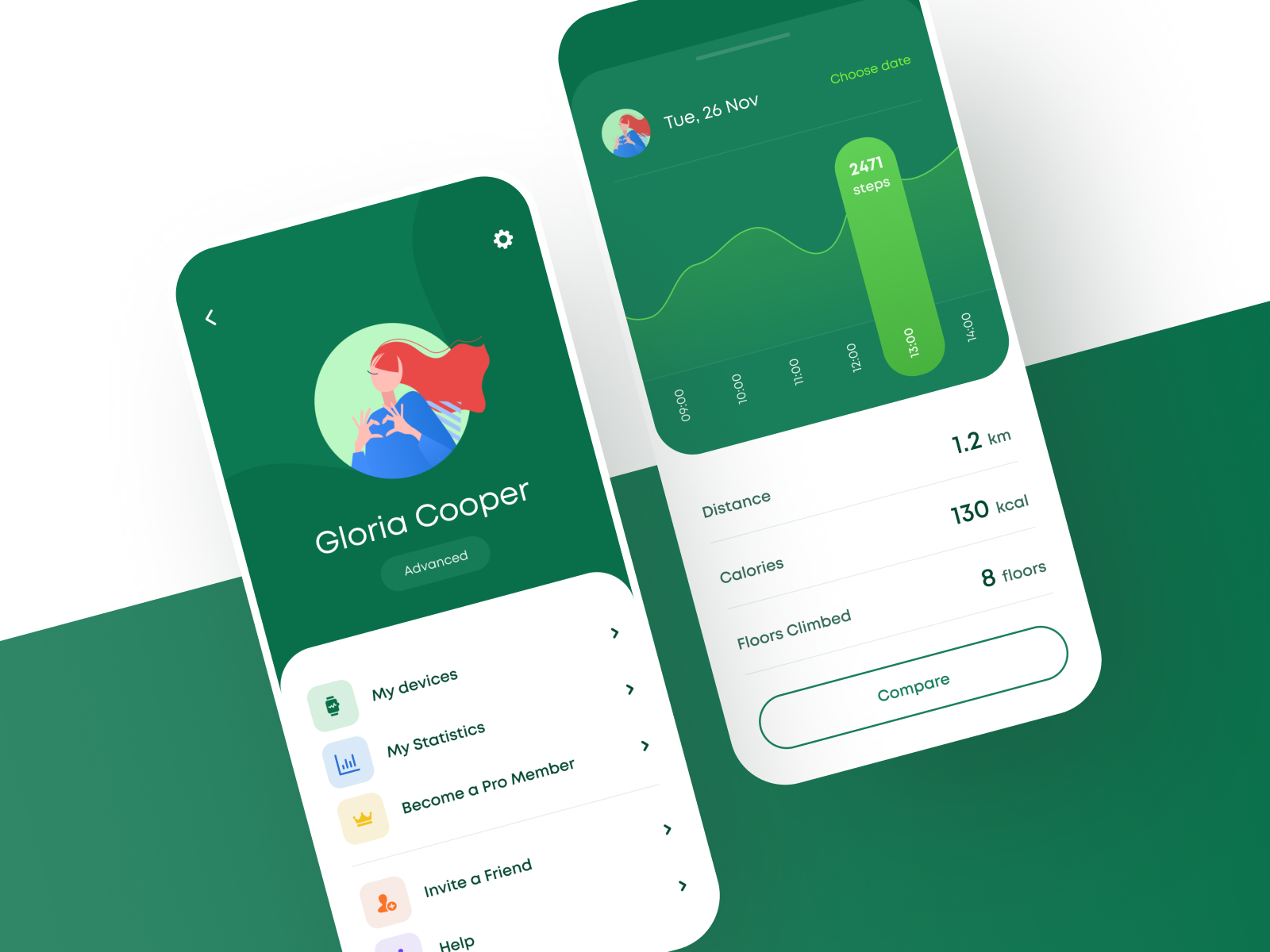 Steps Tracker App By Lay On Dribbble   Fitness Tracker 4x 