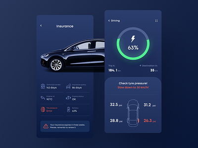 Tesla X Control Car App