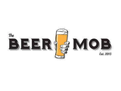 The Beer Mob branding design logo logomark