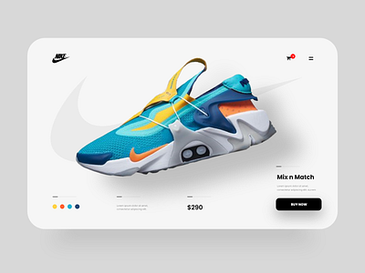 Nike store concept design minimal ui uiux ux uxdesign website website design