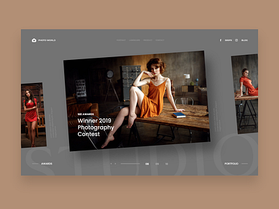 Concept for photographer website design minimal ui uiux ux uxdesign website website design