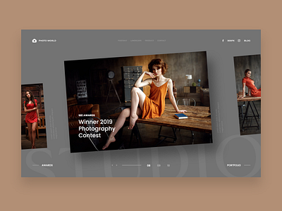 Concept for photographer website