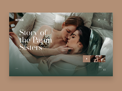 Concept for Netflix featured movie page design minimal ui uiux ux uxdesign website website design