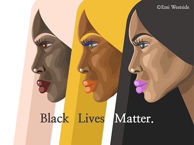 Black Lives Matter! affinity art beautiful beauty black blackwomen cause freedome girl graphicdesign hair illustration liberation longhair resist rights woman women women empowerment womens day