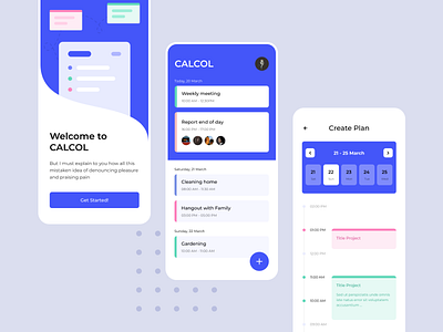 Calcol - task planner