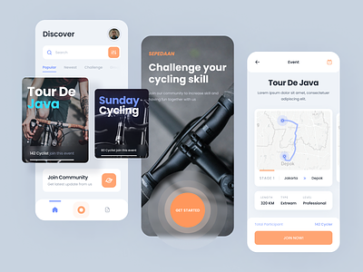 Cycling app - visual exploration