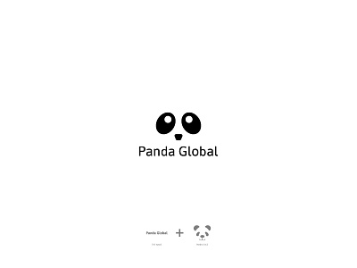 Panda Global Logo Design - Daily Logo Challenge 04 brand branding daily logo challenge design dubai graphic design logo logo challenge logo design logo mark minimal