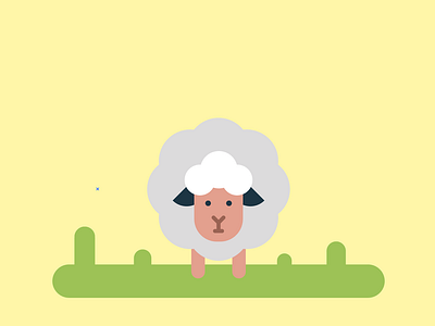 Cute Sheep | Flat Drawing