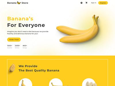 The Banana's Landing Page