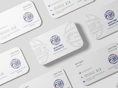 Logistics company logo and business card