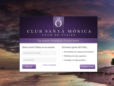 Club Santa Mónica - Landing