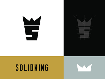 SOLIDKING Logo Concepts (S + Crown) adobe art branding brandmark business logo crown logo design designmark dribbble king logo logo logo art logo business logo design logomark s crown logo s letter s logo strong vector