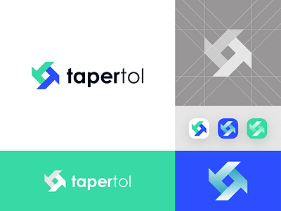 Tapertol Logo Design Concepts. brand identity branding brandmark business logo graphic design identity letter logo logo design logomark logos logotype mark monogram monogramlogo motion graphics tt letter typography usa vector logo