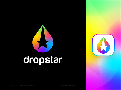 Dropstar Logo Design Concepts brand identity branding branding mark brandmark business logo drop graphic design logo logo design logomark logos logotype mark motion graphics oil symbol usa vector art vectormark watter