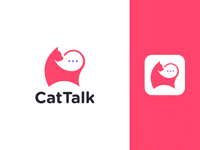 CatTalk Logo Design by Sarfraz Jasim on Dribbble