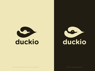 Duckio Logo Design ( Sleeping Duck & Awake Duck ) brand identity branding brandmark business logo duck duck logo duck mark graphic design icon logo logo design logomark logos logotype marks motion graphics symbol usa vector art vectormark