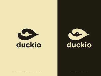 Duckio Logo Design ( Sleeping Duck & Awake Duck ) brand identity branding brandmark business logo duck duck logo duck mark graphic design icon logo logo design logomark logos logotype marks motion graphics symbol usa vector art vectormark