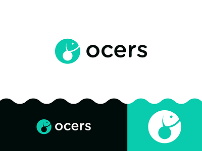 Ocers Logo Desgn ( Fish + O Letter )