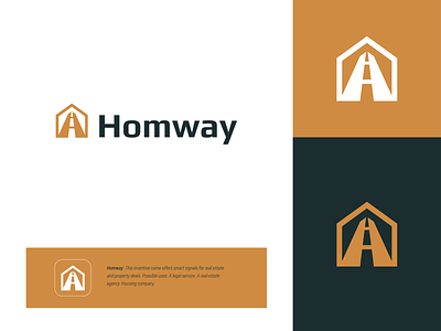 Homway Logo Design brand identity branding brandmark business logo graphic design home house icon logo logo design logo designer logomark logos motion graphics property logo real estate road home symbol ux vector art
