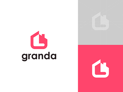 Granda Logo Design brand identity branding brandmark business logo company logo graphic design home home logo house logo icon logo logo design logo designer logomark logos motion graphics property logo real estate logo symbol usa