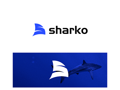 Sharko Logo Design brand identity branding brandmark business logo company logo graphic design icon logo logo design logomark logos motion graphics s letter s logo s shark shak logo shark symbol vector art web design