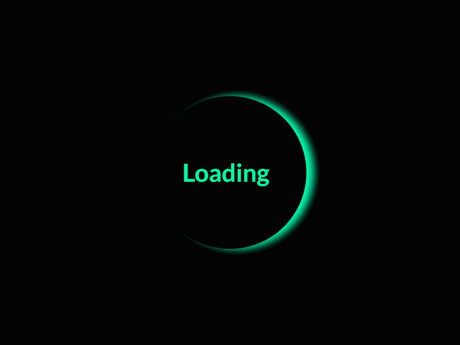 loading animation green