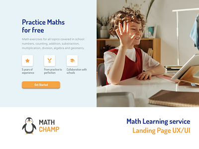 Education Service Landing Page course education learning maths school study teacher