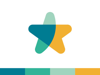 Star transparency brand branding colors design identity logo mark star