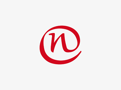 Logo brand branding design flyer folder identity logo mark n red typography