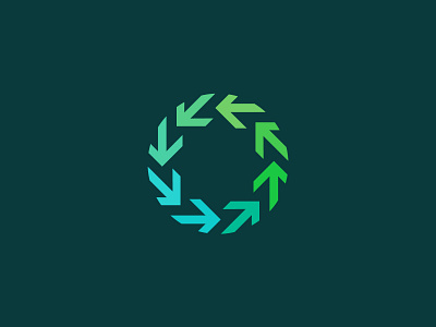 Circle Arrow arrow brand branding circle design green identity logo mark simple