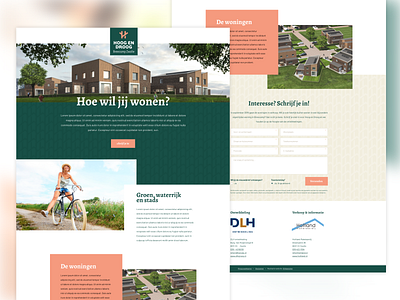 One-page adobexd brand branding design estate homepage identity living logo mark one page onepage responsive ui webdesign website