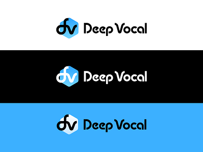 DeepVocal Logo in Different Background Colors branding deepvocal design icon logo