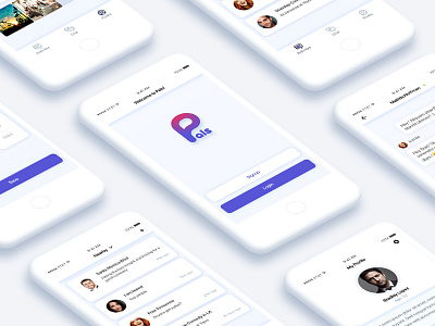 Pals app design ui ux