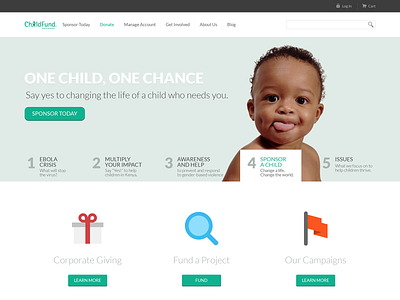 ChildFund design ui ux web