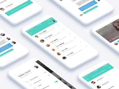 Conversation App app design ui ux