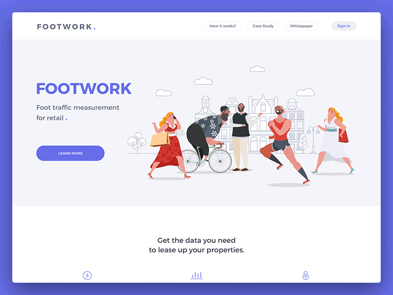 Footwork design ui ux web