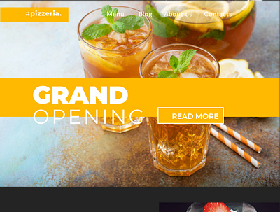 Pizzeria Landingpage branding illustration ui ux web website