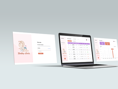 website 2baby clinic branding design illustration ui ux web website