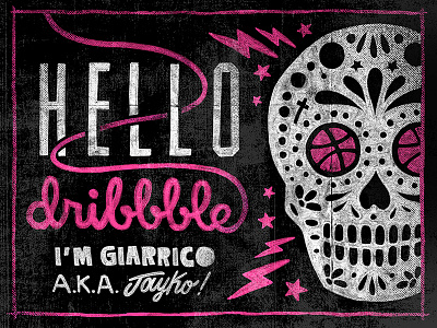 Hello Dribbble ! @calavera @debut @design @dribbble @graphic @handmade @illustration @skull @yeah